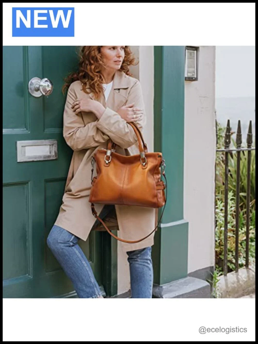 Genuine Leather Satchel Handbag Tote Crossbody Shoulder Bag